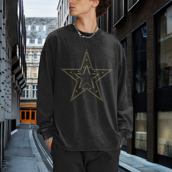 Men's Crew Neck Long-Sleeved T-Shirt - Image 6